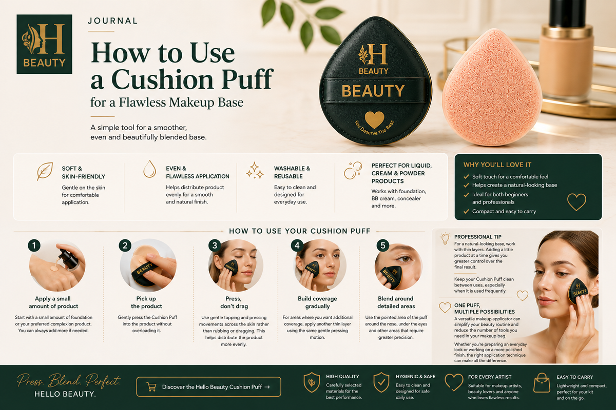 How to Use a Cushion Puff for a Flawless Makeup Base