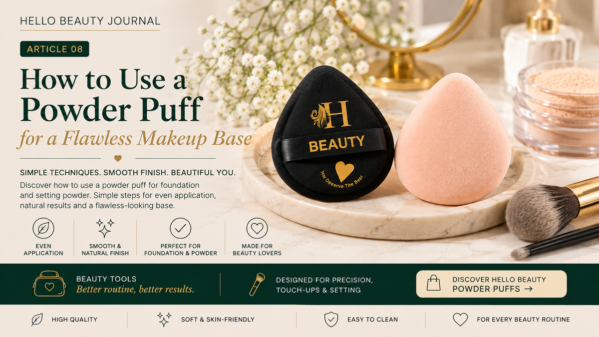 How to Use a Powder Puff for a Flawless Makeup Base