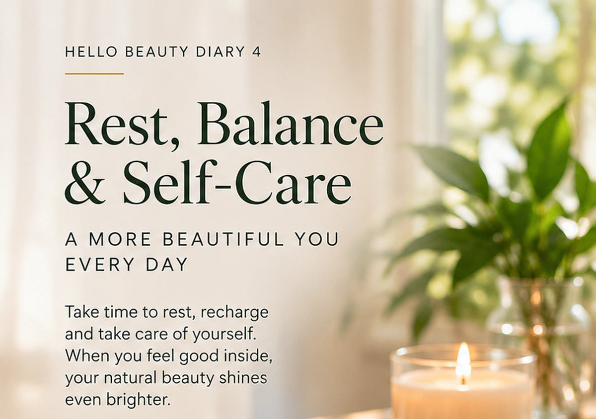 Rest, Balance and Self-Care – Hello Beauty Diary, a peaceful sunlit setting