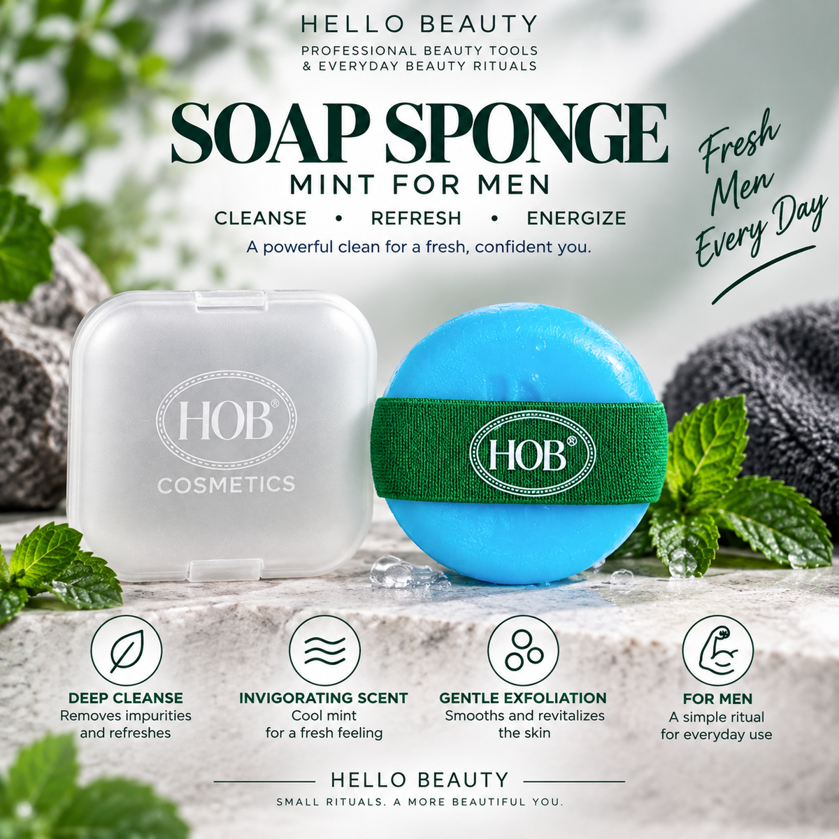 Mint Soap Sponge – 100 g