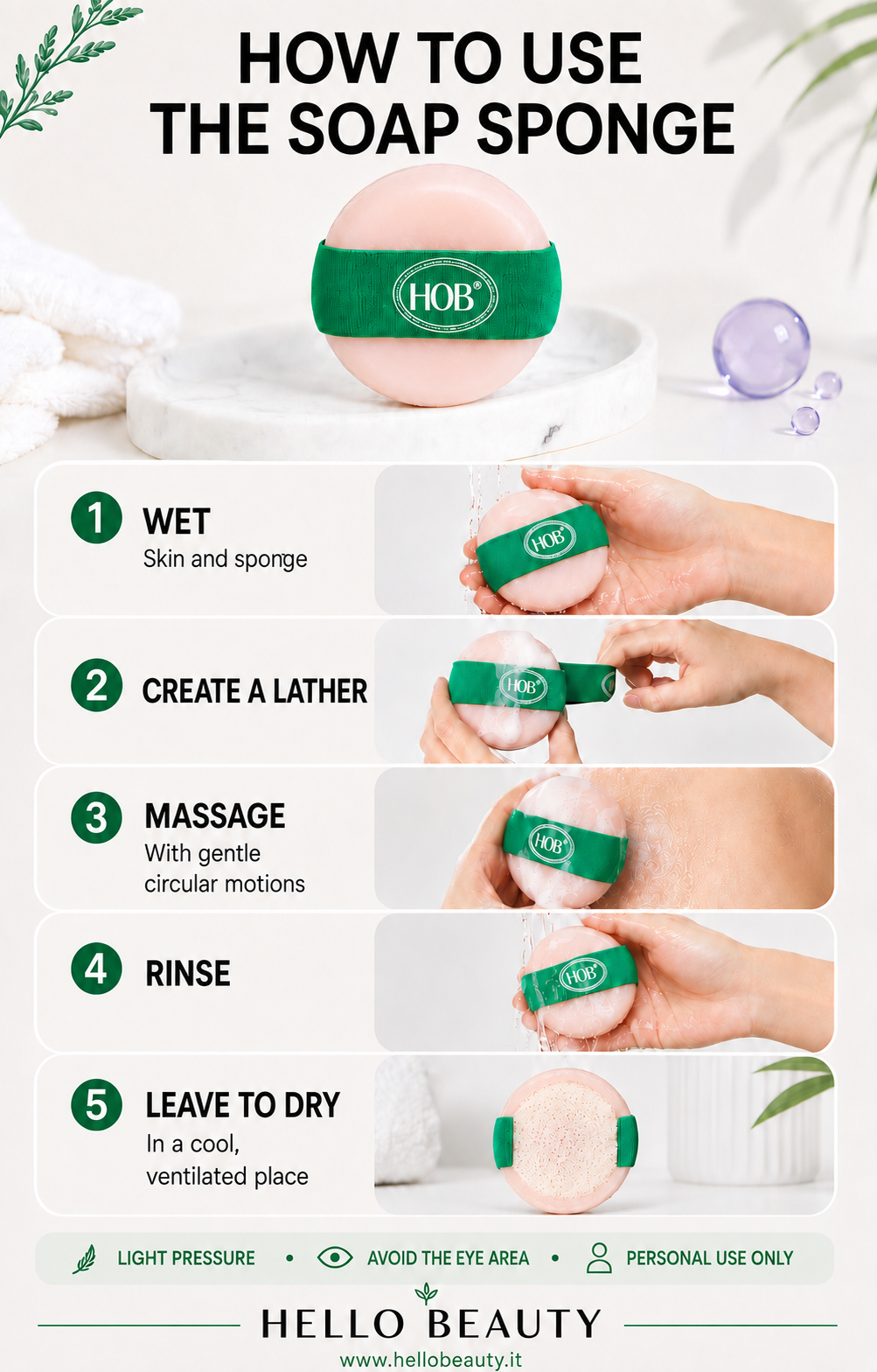 How to use the Clove and Fig Soap Sponge - Hello Beauty
