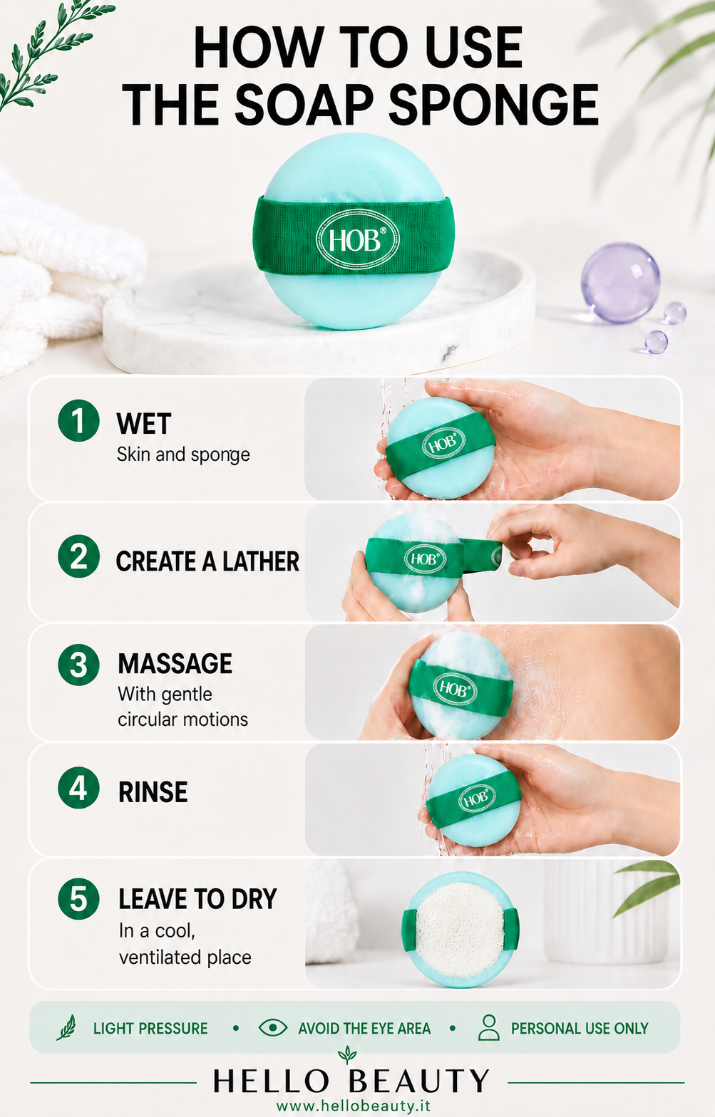 How to use the Coconut Soap Sponge - Hello Beauty