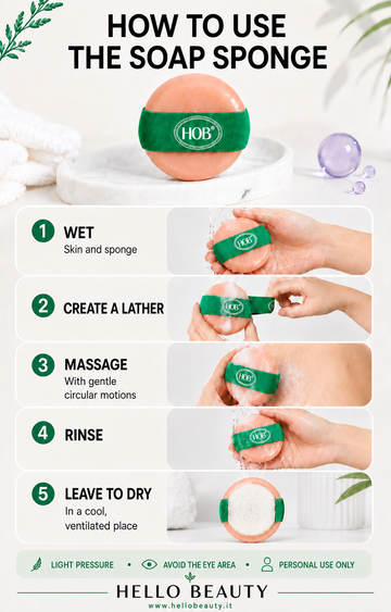 How to use the Rose and Shea Butter Soap Sponge - Hello Beauty