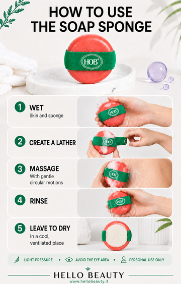 How to use the Rose Soap Sponge - Hello Beauty