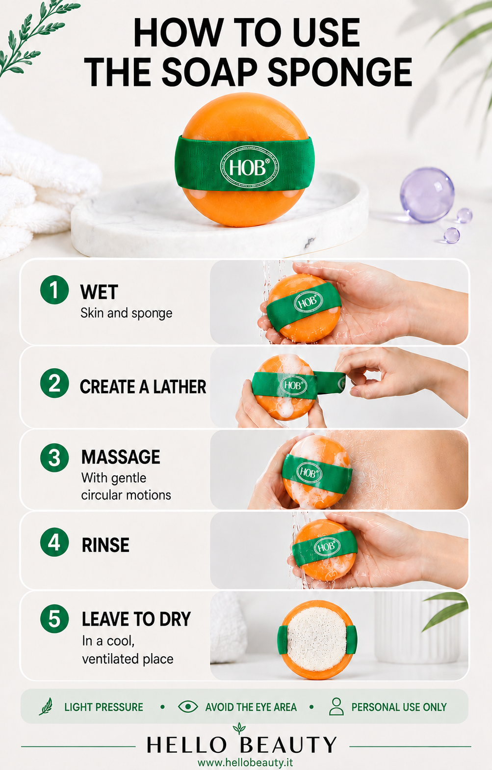 How to use the Sage and Shea Butter Soap Sponge - Hello Beauty